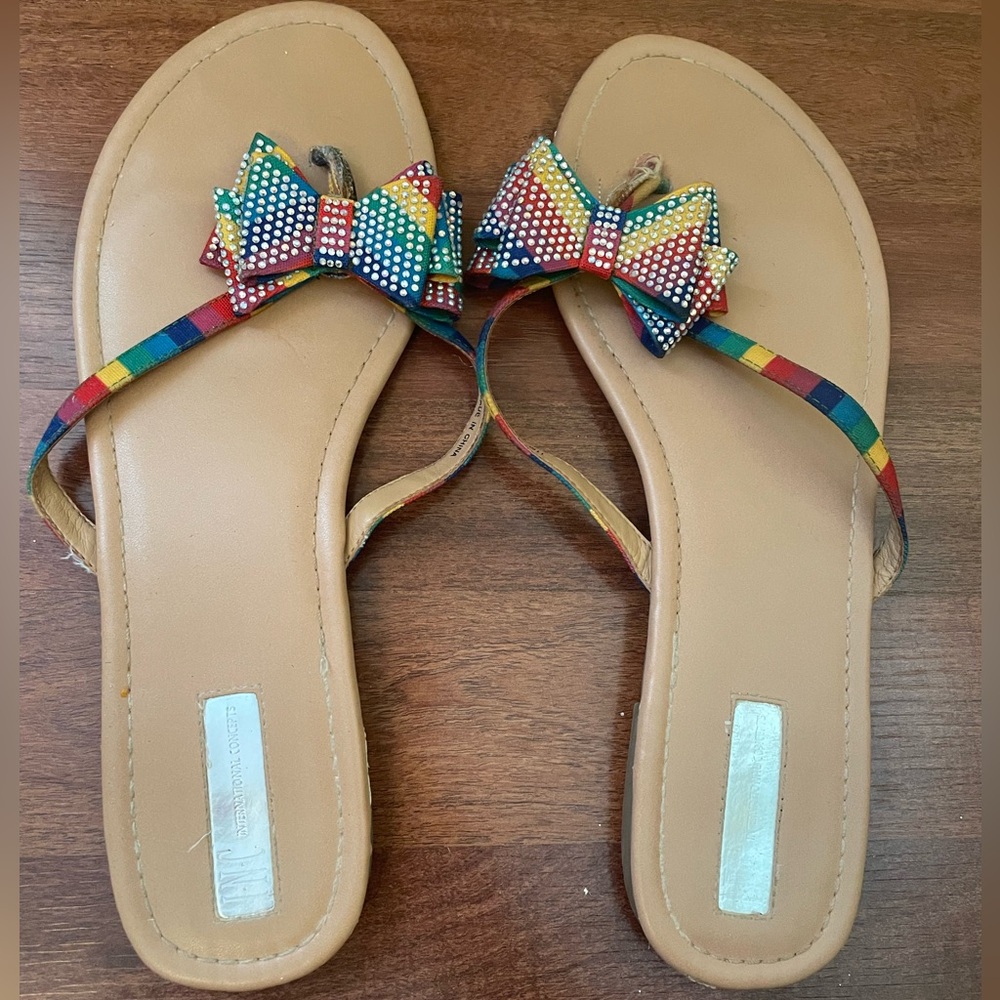 INC Rainbow Beach Sandals